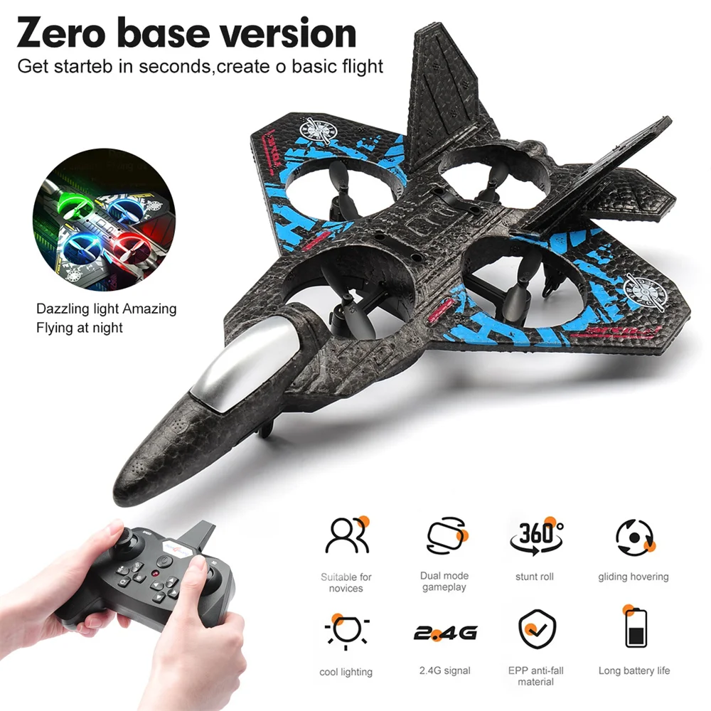 

2.4G 6 Axis Gyro RC Aircraft Air Pressure Set Height Stunt Tumbling Airplane Outdoor/Indoor EPP Foam RC Plane Toy Children Gifts