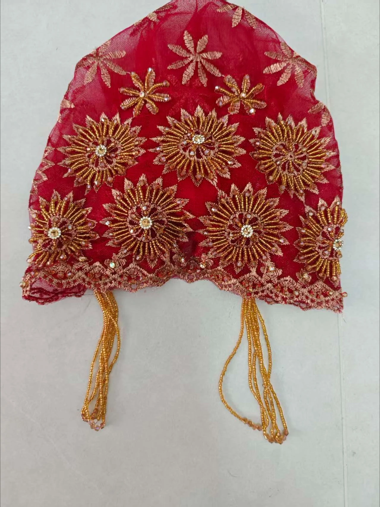 Africa Hijab for Women Sunflower Beanie with A Stylish Lace Two Layer Black White Scarf and A Head Covering Cap Good Looking view 5