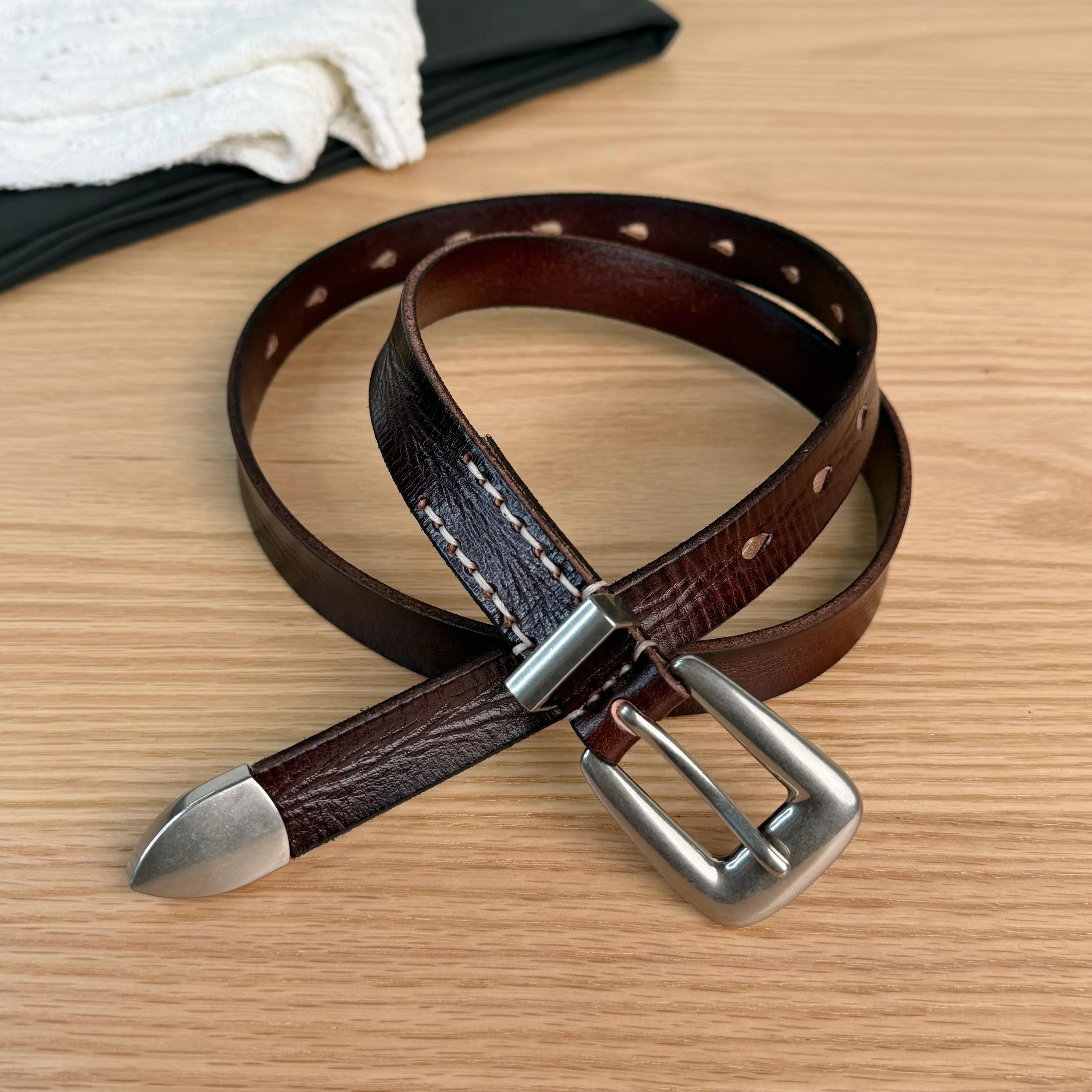 المرأة خمر جلد البقر الحقيقي مشد الإناث Cummerbund معطف حزام فستان Decration حزام ضيق J1714