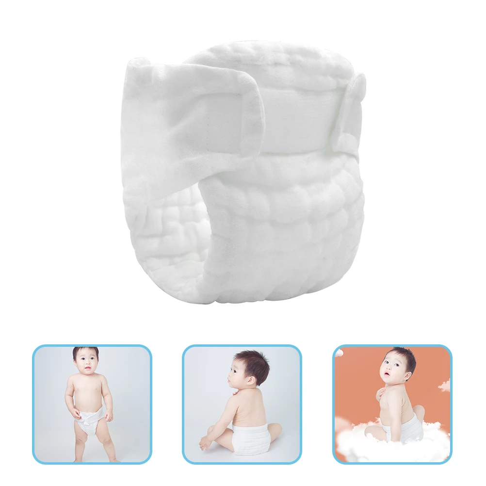 

5 Pcs Newborn Diaper Pants Diapers Breathable Pure Cotton Cloth for Babies