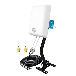 2x2 MIMO Outdoor Antenna,Fully Compatible with 5G 4G LTE WiFi, Supports Multiple Carriers,Boosts Home Signal