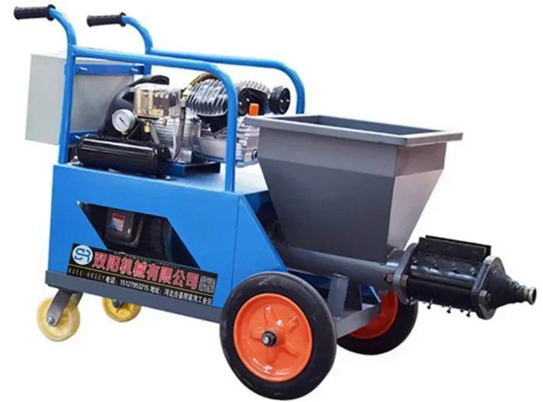 

220v/380v Cement Mortar Spraying Machine Indoor Outdoor Wall Plastering Automatic Gypsum Powder