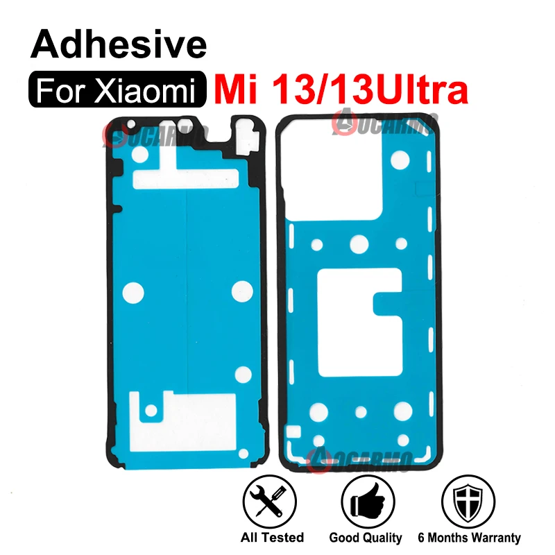 For Xiaomi 13 Ultra 13U Mi 13 Front LCD Sticker Back Cover Rear Door Adhesive Glue Replacement Part