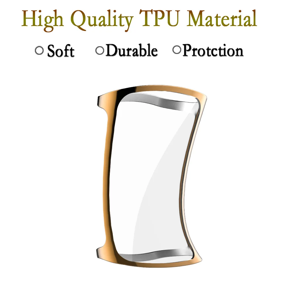 Fitbit Charge 6 5 용 TPU 보호 쉘, 부드럽고 유연한 시계 커버, 화면 보호 케이스 교체