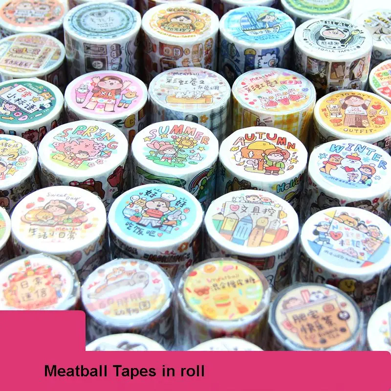 Meatball Tape 2026 Washi Masking Tape Collection Journal Sticker Decoration