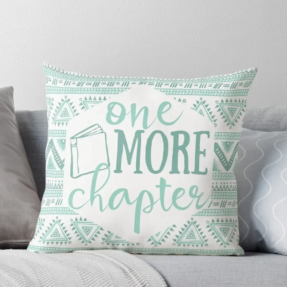 One More Chapter - Pale Blue Tribal Throw Pillow Ornamental Pillow Sofa Cushions Cover Pillow