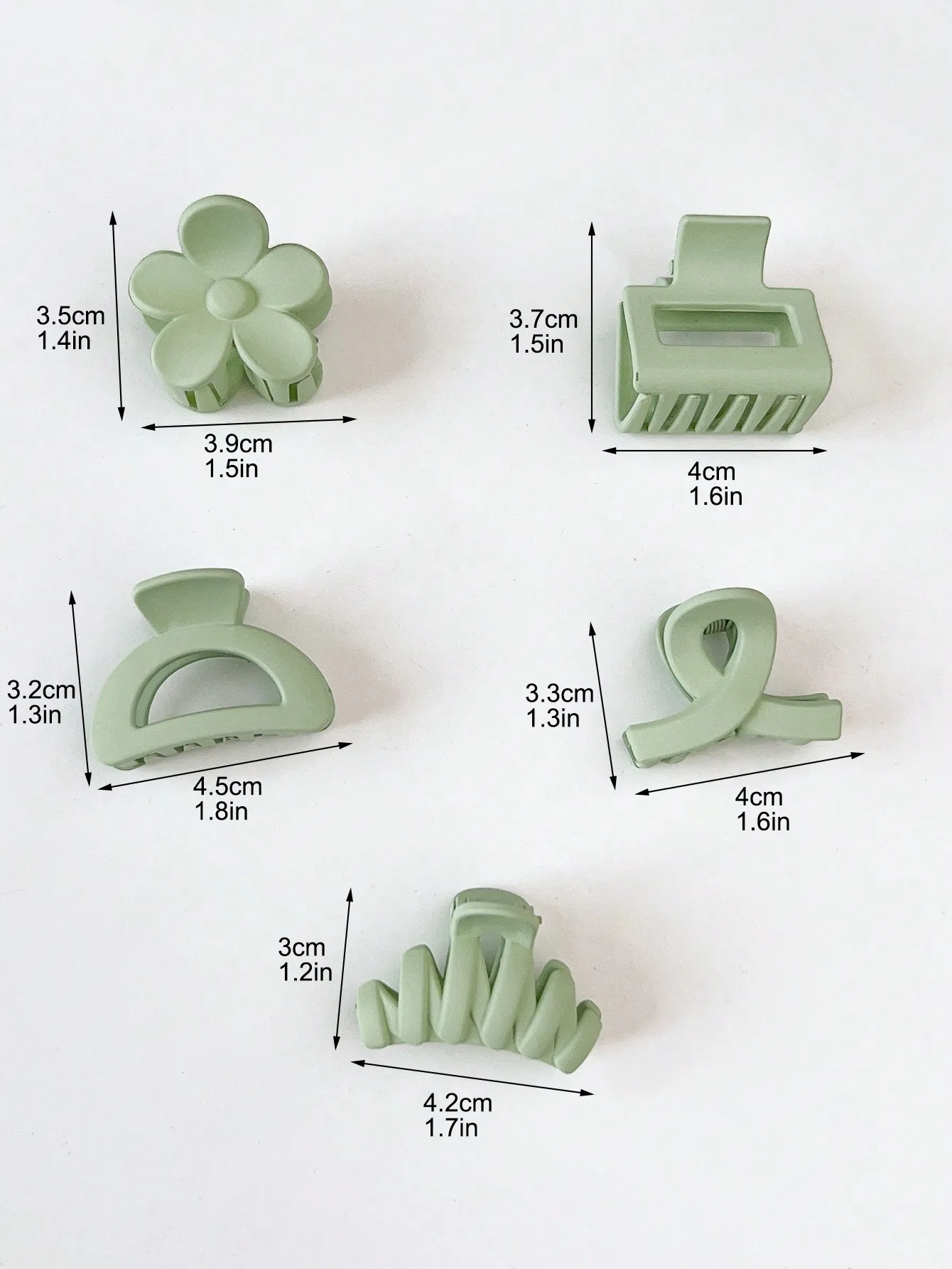 10 Stück mehrfarbige kleine Haarklammern, niedliche Blumen, rutschfeste Kieferklammern, 5 Stile, Bananenklammern, Haarschmuck für Frauen und Mädchen – Detail 25