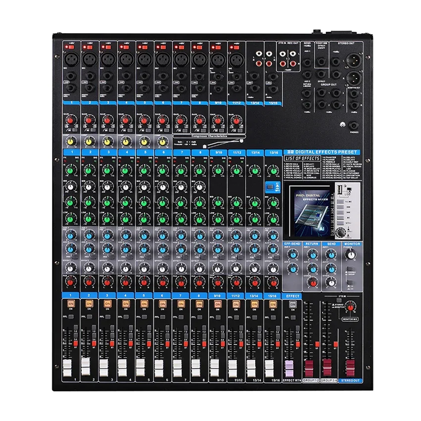 

Accuary Pro Audio MGX1602 16 Channel Digital Mixer Professional DJ Controller/Audio Console Mixer Audio Mixer