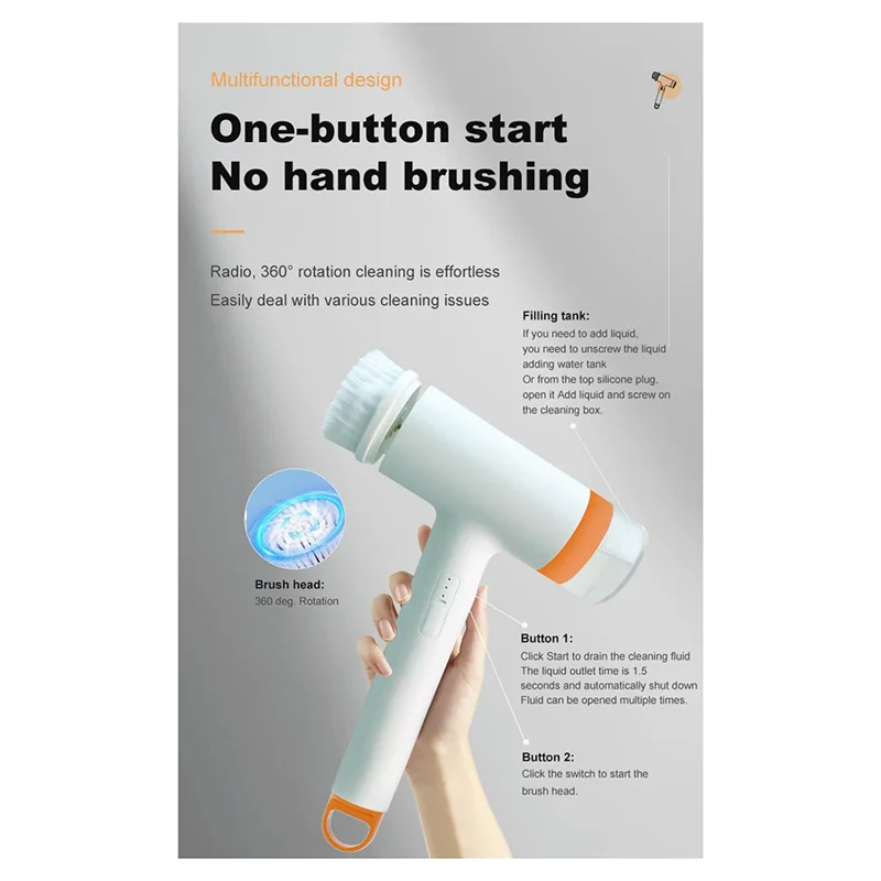 

SEWS-многофункциональная щетка для чистки, беспроводная щетка для чистки, скребок для дома, щетка для чистки душа для плитки в ванной комнате