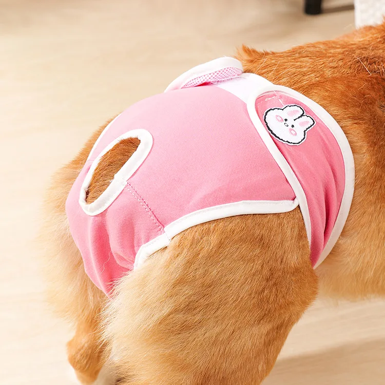 Reusable Female Dogs Diaper Pants Sanitary Female Dog Pants Diapers for Dogs Menstruation Pet Cat Physiological Safety Pants