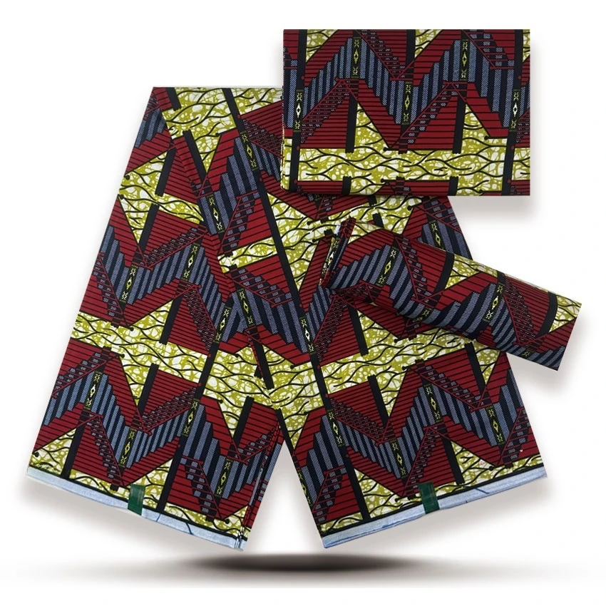 

New African 6Yards African Cotton Wax Print Fabric 100% Cotton Ankara Batik Pagne Wax for Party Dress Material For Sew Y5-720-1