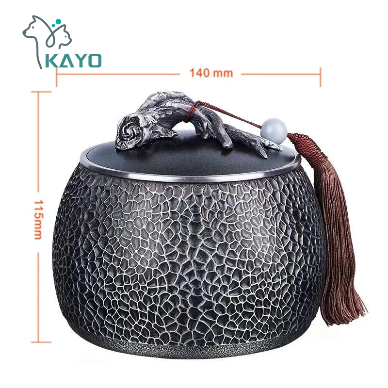 Pure Tin Urn Ashes For Human Large Capacity Cremation Urns Ash Funeral Cremation Hand Carved Beautiful Embossed Display At Home