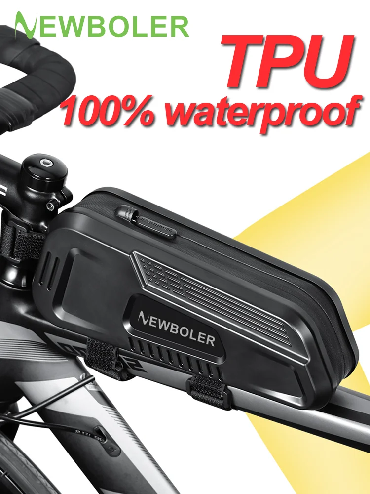 AliExpress NEWBOLER Bicycle Bag 1.8L Portable Frame Front Tube Bicycle Bag MTB Road Bicycle Bag Large Capacity Ultra Light Bicycle Bag