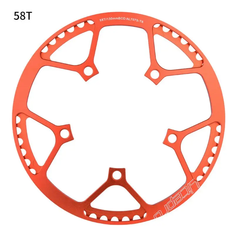 YY Ultralight 130 BCD BMX Chainring Folding Bicycle Aluminum Alloy BMX Chainwheel Bike Crankset Tooth Gear 45/47/53/56/58T