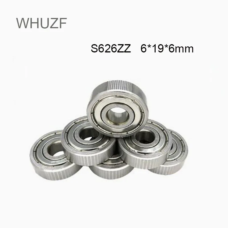 

WHUZF 5 шт./партия ABEC-3 5 7 S626ZZ S626z S626 zz 6X19X6, металлическое уплотнение, миниатюрный высококачественный шарикоподшипник с глубоким желобом S626ZZ