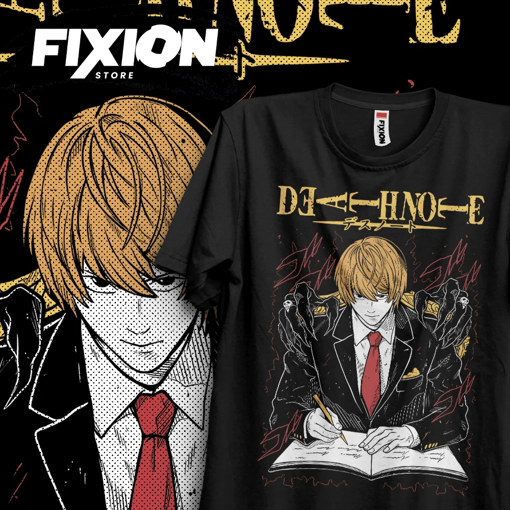 Death Note – Kira Anime T Shirt Manga Gift For Anime Lover All Size Cotton