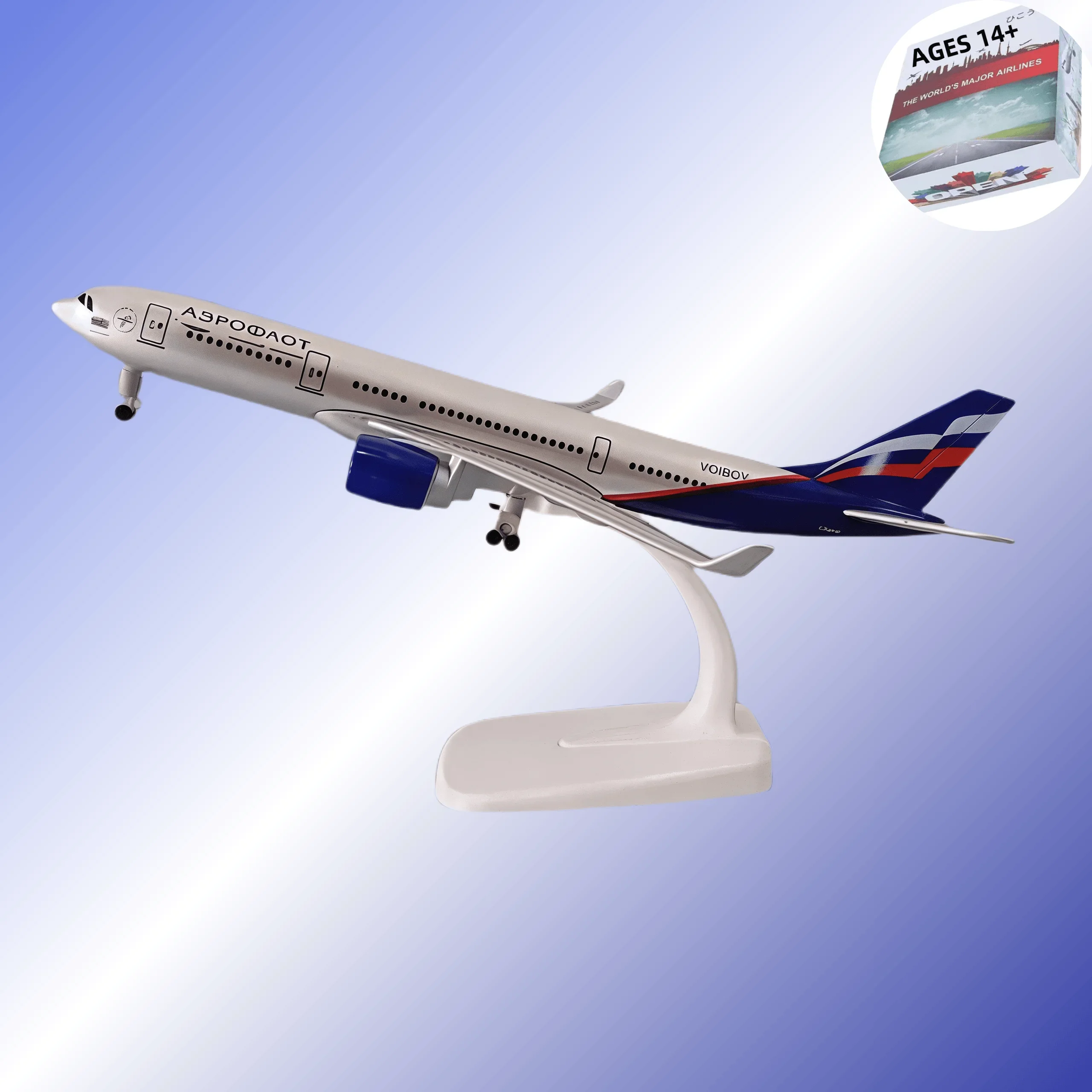 

20 см Россия Air Aeroflot Русский A330 Airbus 330 Airways Airlines Металлический сплав Модель самолета с шасси