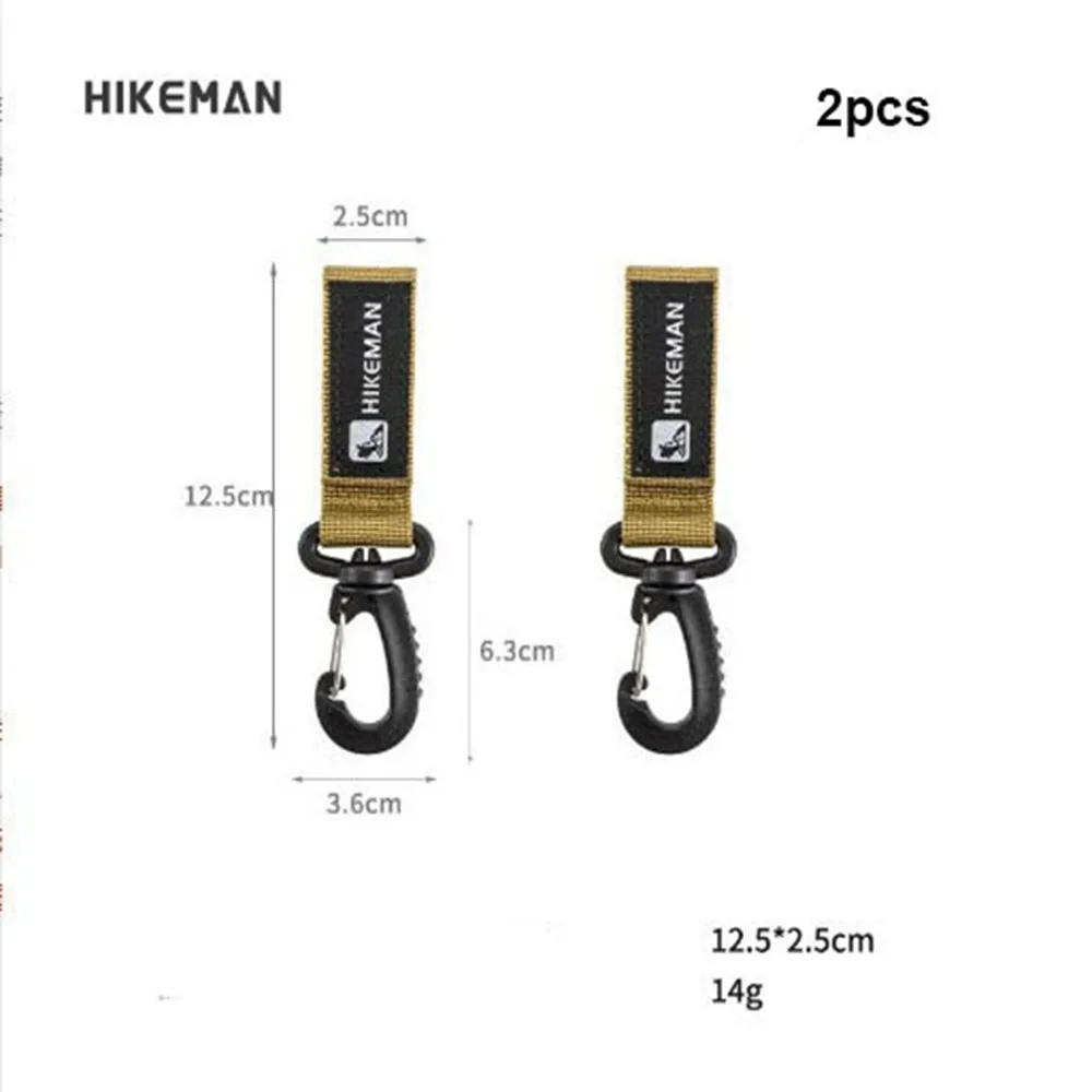 2 Stück hochwertige, multifunktionale Outdoor-Rucksack-Karabiner aus Nylon, verschiedene Stile, Schlüsselhaken, Schnalle, EDC-Werkzeuge