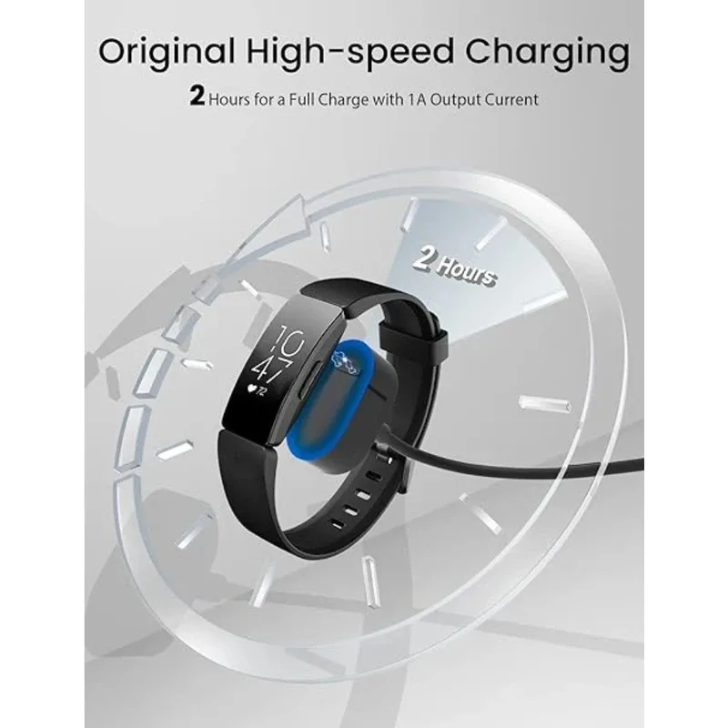 For Fitbit Inspire/Inspire Hr/Ace 2 USB Smart Watch Charger Replacement Charging Cable