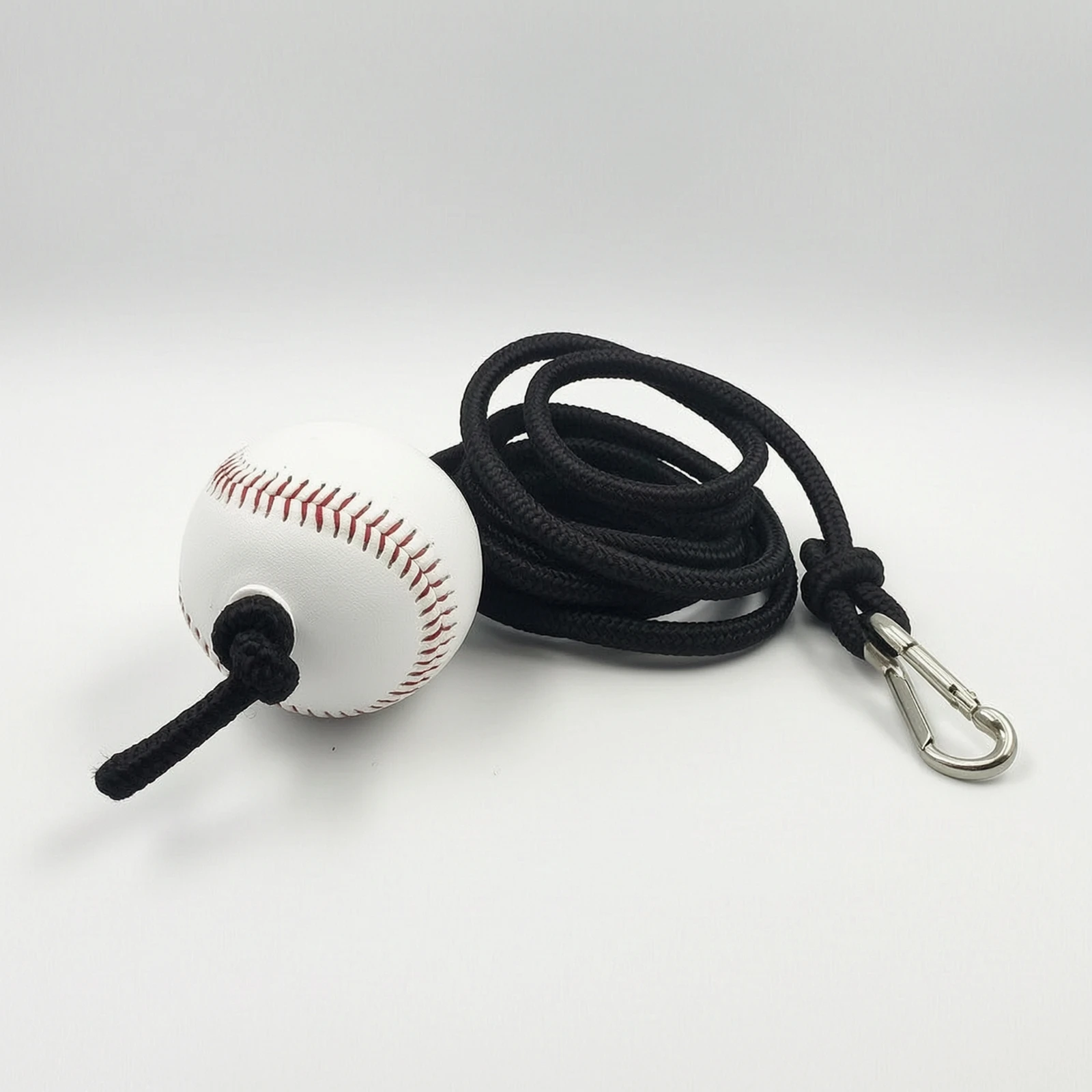 スナップフック付き編み込みロープハンドル-野球グリップ付きの快適なトレーニングロープ-多用途で持ち運び可能-フィットネス愛好家、ジム向け