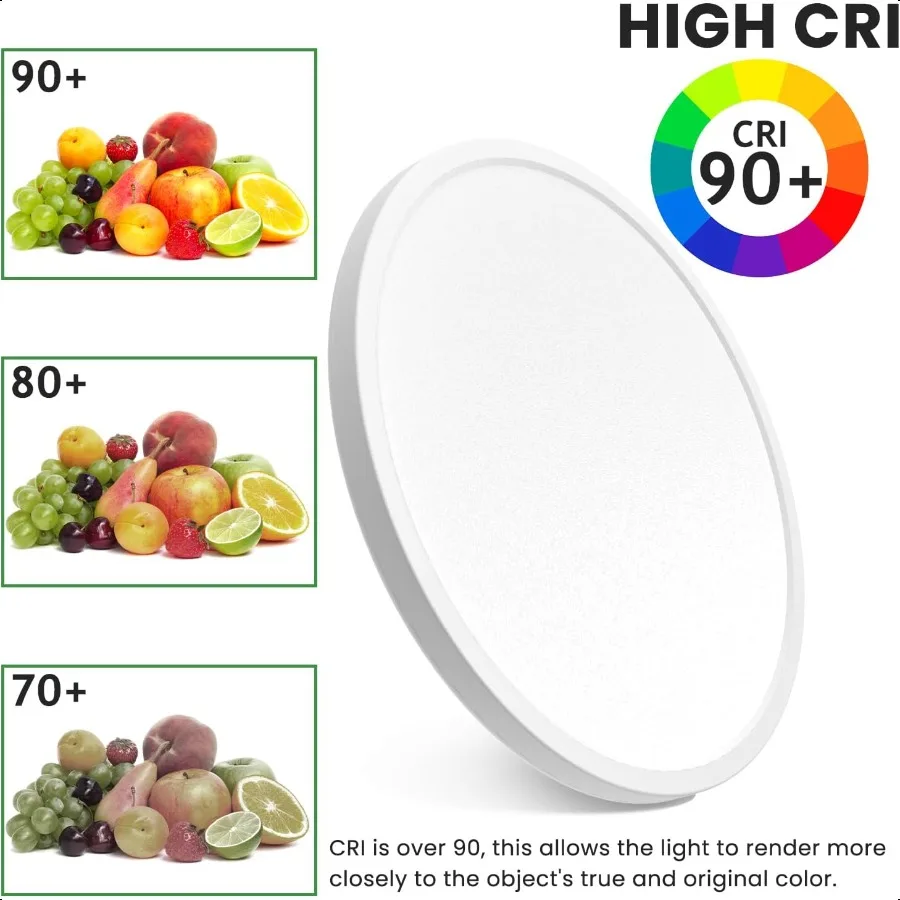 12 بوصة فلوش جبل تركيب المصابيح 28 واط 3000K4500K6000K فلوش السقف تركيب المصابيح ضوء السقف الانظار