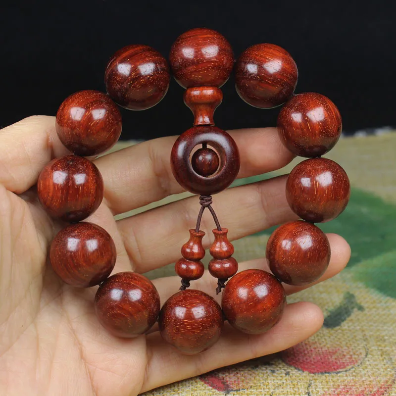 Beads Wholesale Zambia Venus Lobular Rosewood Red Sandalwood Match Tibet Beads Vase Rosary Bracelet