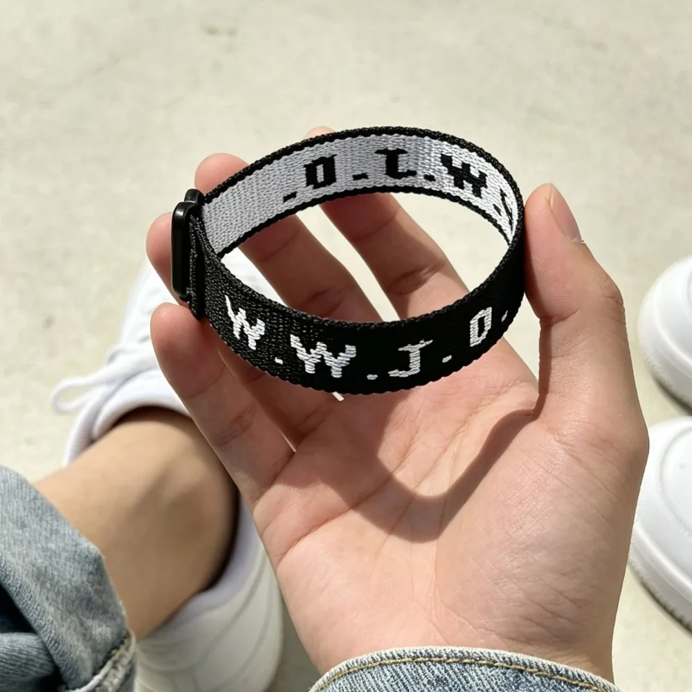 Colorful WWJD Bracelets What Would Jesus Do, Adjustable Inspirational Christian Faith Jewelry Gifts Men Women