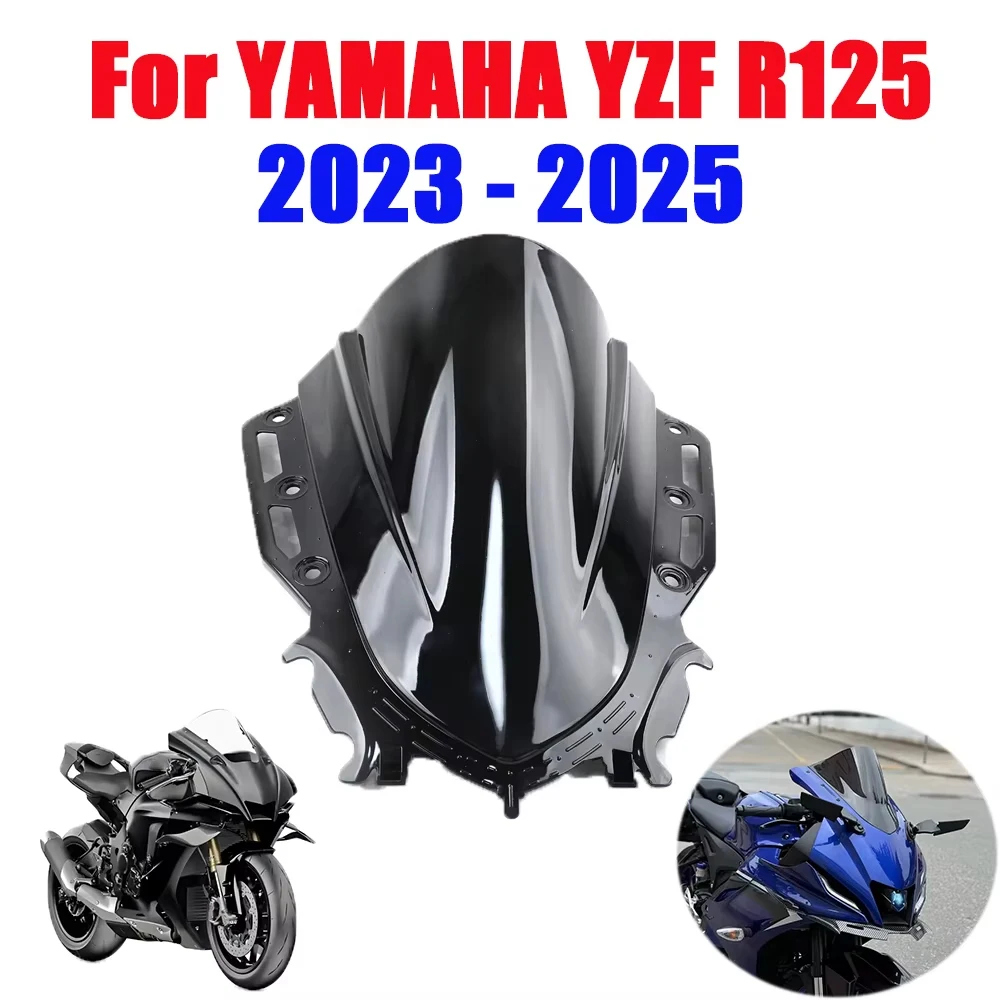 

Moto Sun Visor Windscreen Windshield Wind Screen Deflector Motorcycle Accessories For YAMAHA YZF R125 2023 2024 2025 YZF R 125