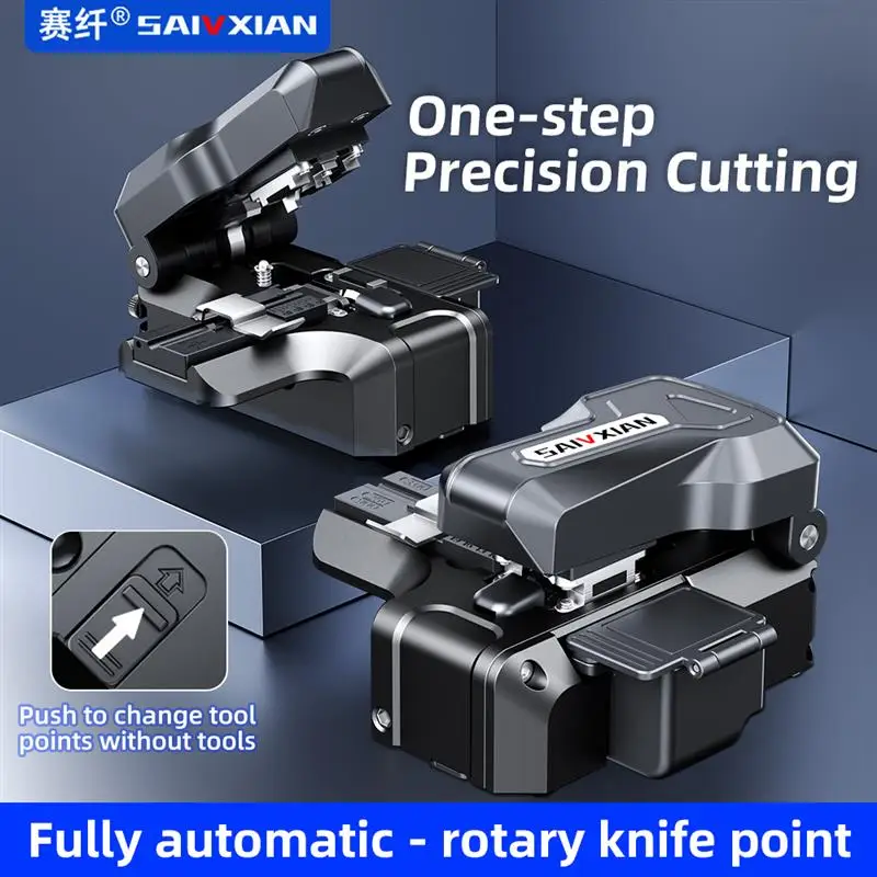 New! M9 one-step fully automatic high precision Fiber Optic Cleaver Optical Fiber Fusion Splicer Cutting Knife