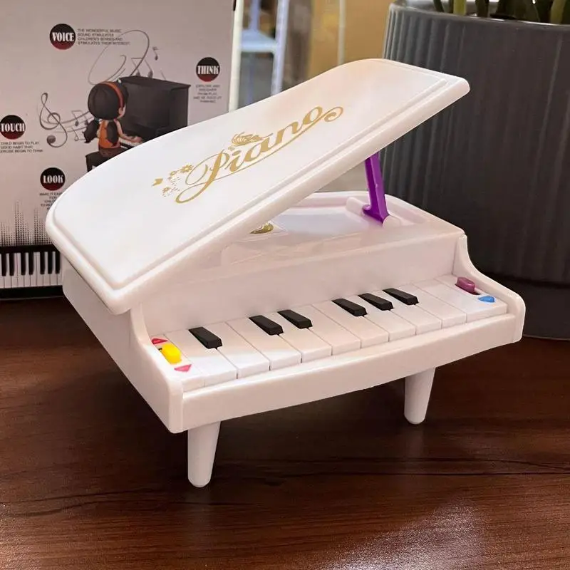 Giocattolo per pianoforte musicale Giocattolo per strumento per pianoforte giocabile Giocattoli educativi per pianoforte elettrico Giocattolo per strumento per pianoforte decorativo con luci per