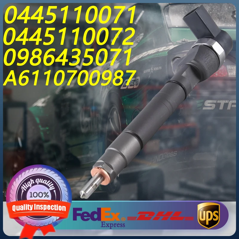 

0445110071 0445110072 0986435071 A6110700987 Common Rail Injector For Mercedes-Benz Serie C E 200 220 270CDI Engine