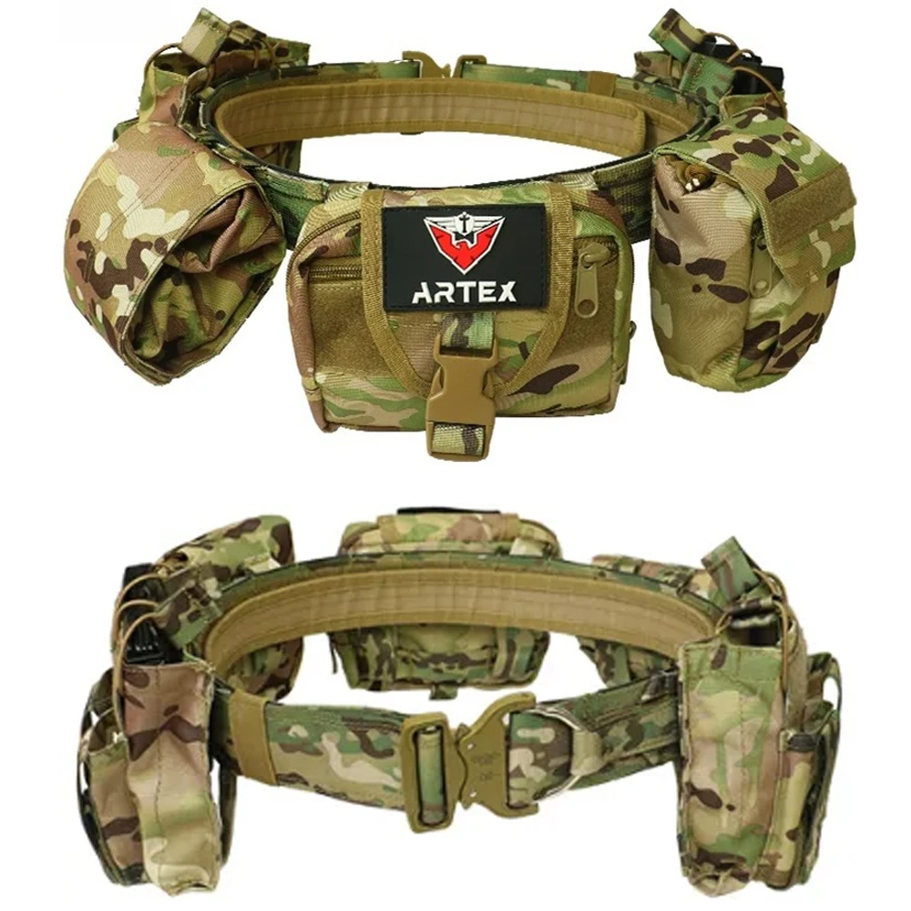 Tactical Waist Bag MOLLE Hunting Tactical Battle Belt Law Enforcement Duty Security Traffic Air Gun Belt Waist Seal Equipment