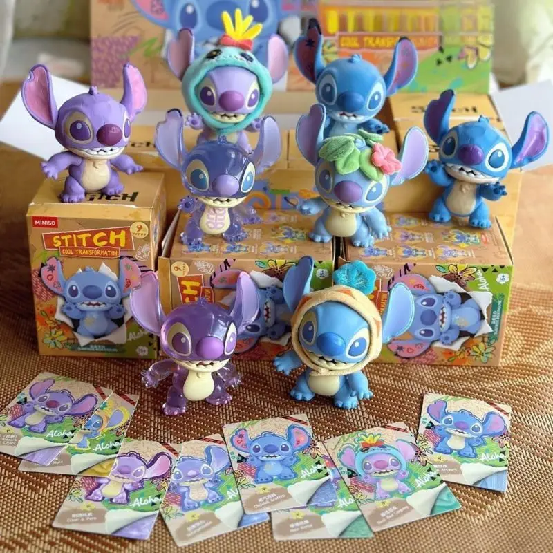 Disney Stitch coole Transformation Serie Blind Box mysteriöse Überraschung Spielzeug Action figur Garage Kit Sammlung Spielzeug Dekor Geschenke