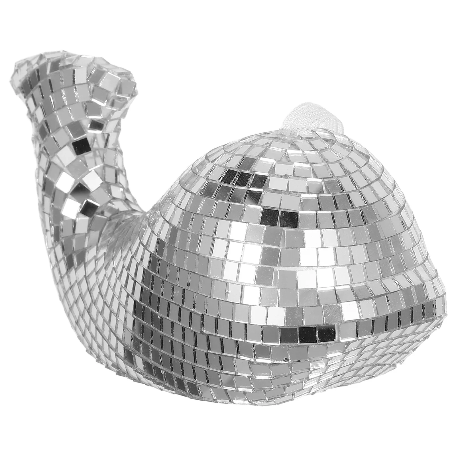 

Creative Mirror Whale Ornament Reflective Disco Surface for Home Bedroom Party Tabletop Decoration Sturdy Foam Glass Material