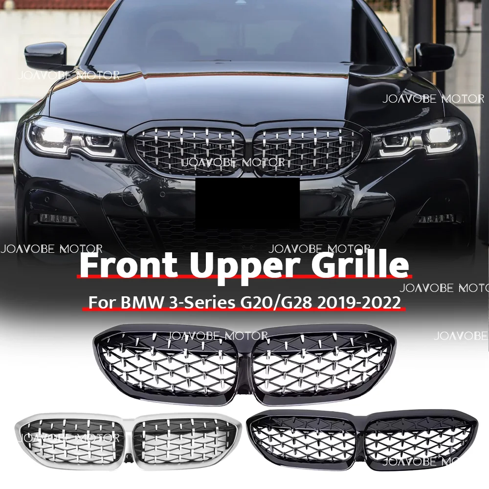 

Глянцевая черная решетка радиатора в стиле Diamond для BMW 3 серии G20 G21 2019-2022