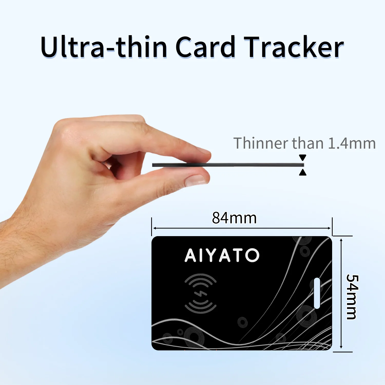 GPS Tag Wallet Location Tracker Card Airtag Wireless Charging GPS Smart Tag Work with Apple Find My APP Air Tag for Bags for IOS