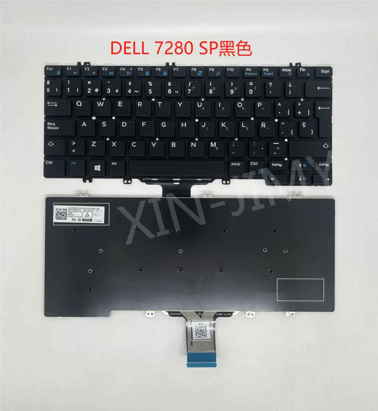 

E7280 испанская/французская/латиновая клавиатура с подсветкой для Dell Latitude E5280 E5289 E7280 E7290 5290 7280 7290 7389 7390 SP