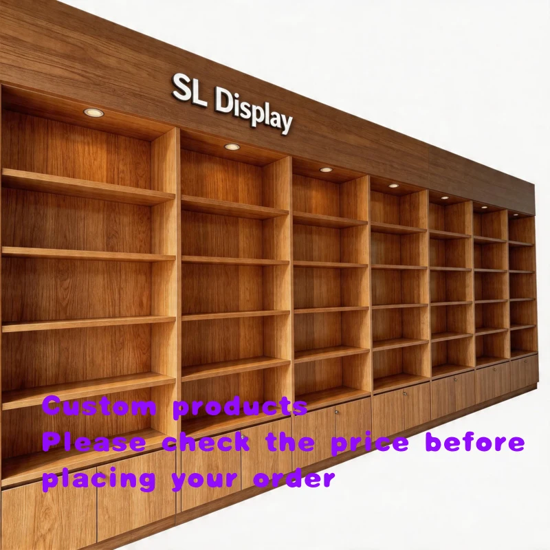 

custom.Versatile and Practical Wooden Shelving Unit Offering Money Wine Racks Trophy Displays Book Shop showcase D