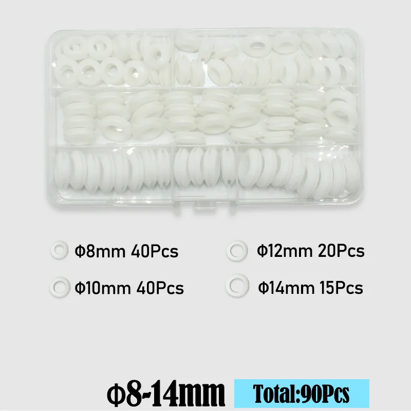 400/90 Stück Gummitülle Firewall Loch Elektrodraht Tülle Sanitär Dichtungssatz 3–20 mm Hochtemperatur-O-Ring-Dichtungsscheibe – Detail 9