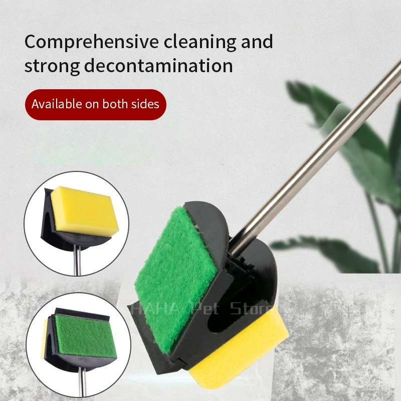 Aquarium Fish Tank Glass Plant Cleaning Brushes Floating Clean Window Algae Scraper Sponge Accessories Tools