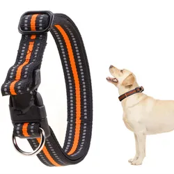 Halsband Reflecterende Halsband D Ring Halsbanden Voor Honden Wandelen Verstelbare Honden Halsbanden Nylon Huisdier Kettingen Walker Dierbenodigdheden