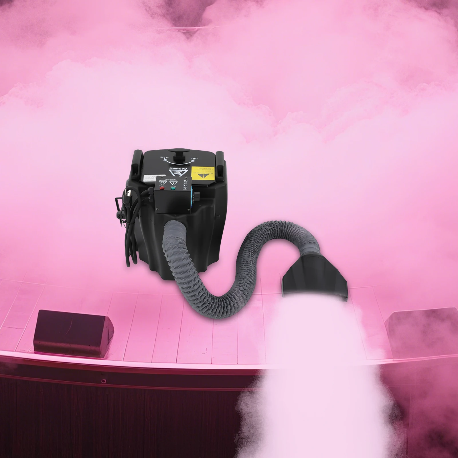 

Dry Ice Fog Machine, 3500W Low Lying Fog Machine With Movable Pulley & Tube,Jumbo Smoke Machine for Stage Party Effect,Halloween