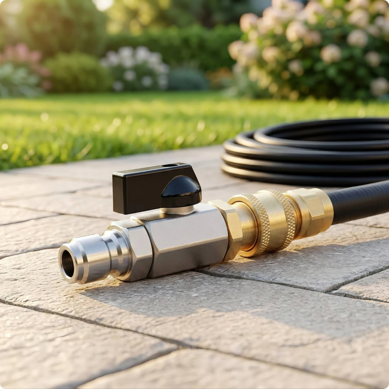 Ball Valve with Quick Connect Fittings Metal Quick Connect Ball Valve Compact for Pressure Washing