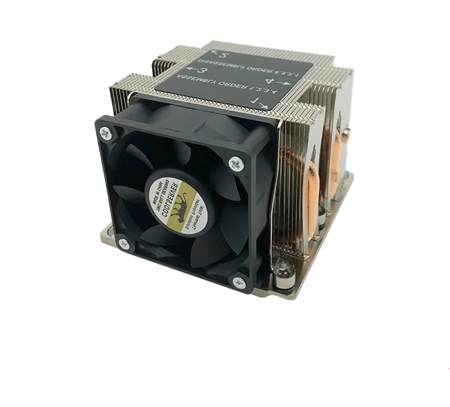 

Coolserver 2U Active 3647 Square Heat Sink S82 Aluminum Fins+copper Core+4 Heat Pipes