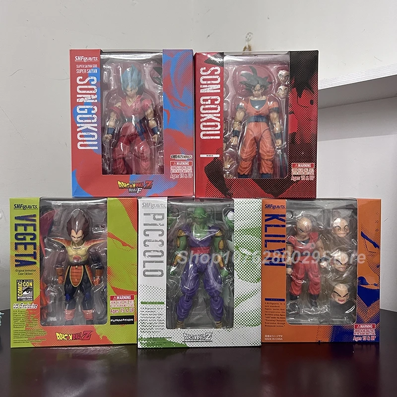 سلسلة كرة التنين SHF لشخصية الحركة ، الشعر الأزرق ، سون جوكو ، جيرين ، ماجين بو ، أندرويد ، سوبر سايان ، بولي كلوريد الفينيل ، لعبة ديكور المكتب
