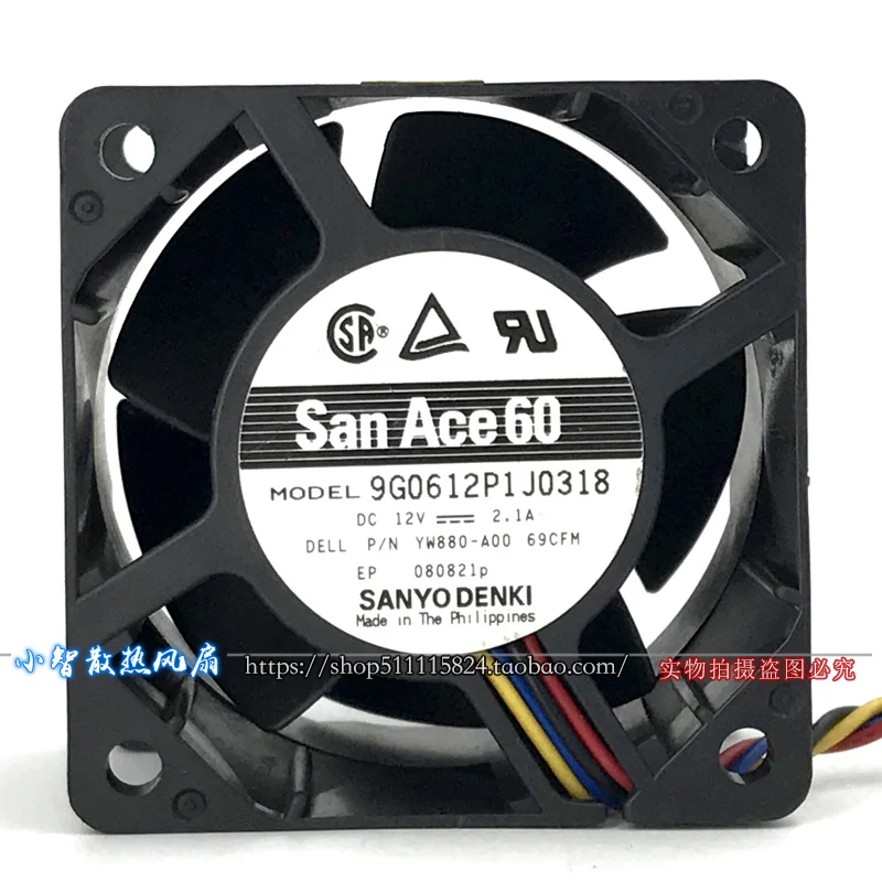 ORIGINAL 9G0612P1J0318 12V 2.1A 6038 60*60*38mm NEW COOLING FAN RADIATOR