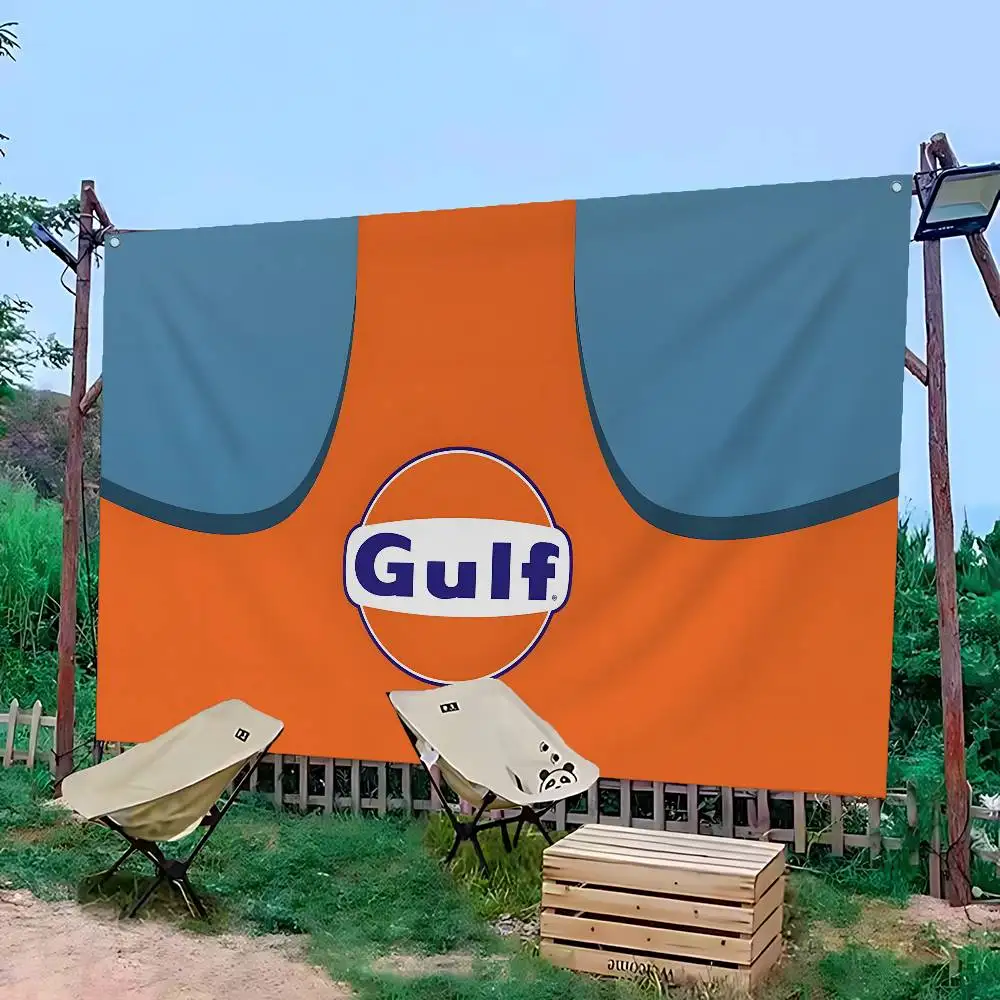 G-Gulf Racing High End Quality Banner Printing Artistic Atmosphere Style Camping Flag