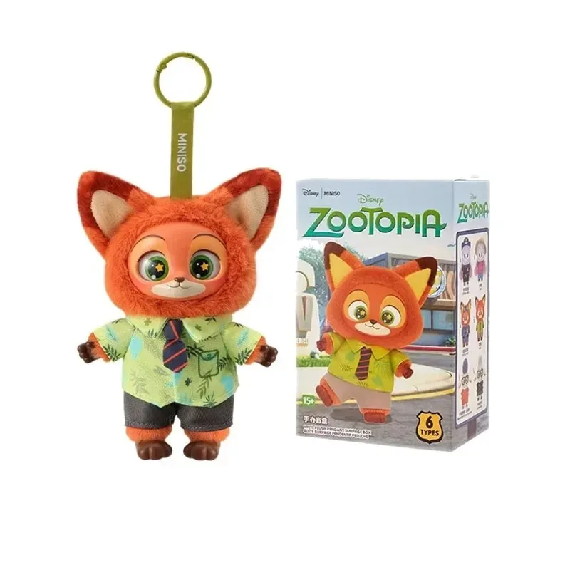 Boîte aveugle de la série Disney Zootopia Judy Nick, pendentif en peluche en vinyle, personnage de dessin animé, jouets tendance, boîte cadeau de noël, nouvelle collection 2026