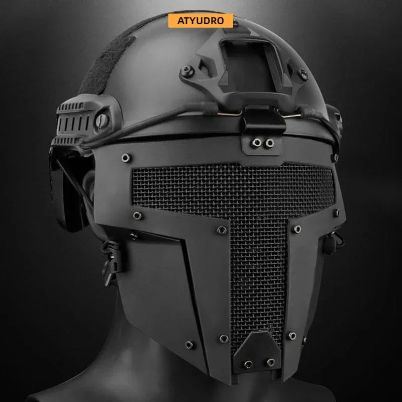 Tactical Cycling Face Mask Airsoft Paintball Low-carbon Steel Mesh Comfortable Shooting Equipment CS Wargame Sports Accesories