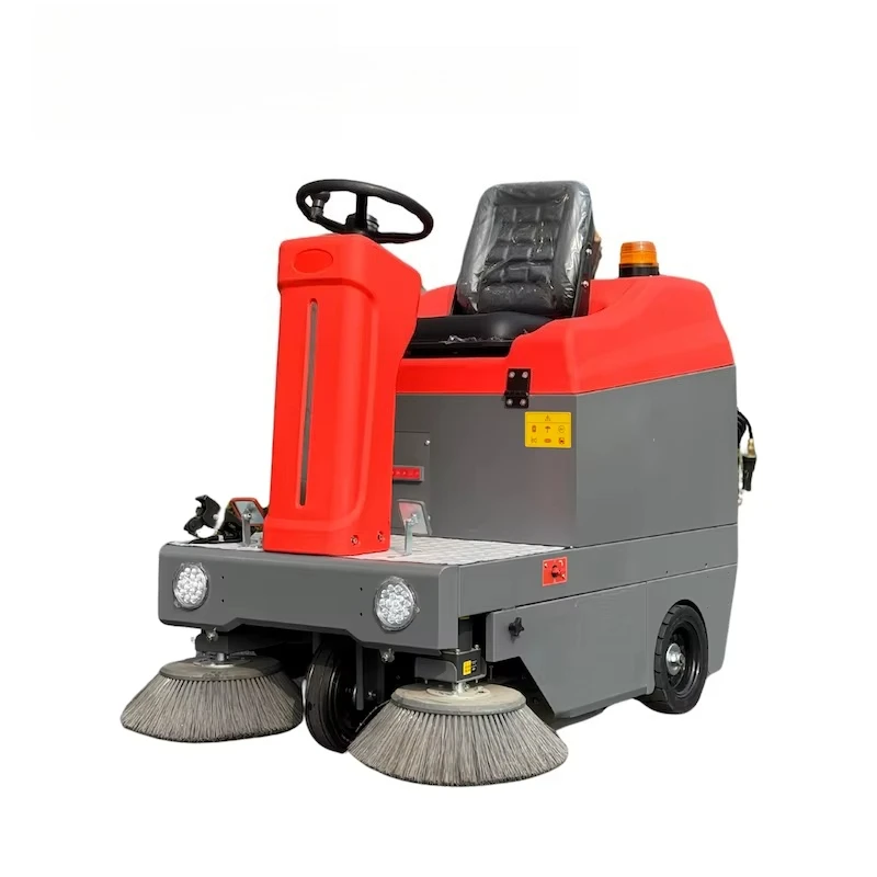 

Ride-On Electric Sweeper 48v Industrial Floor & Street Broom Sweeper 4-/H for Road Sweeping Machine